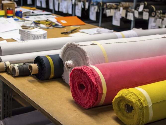 Colored Fabric Rolls