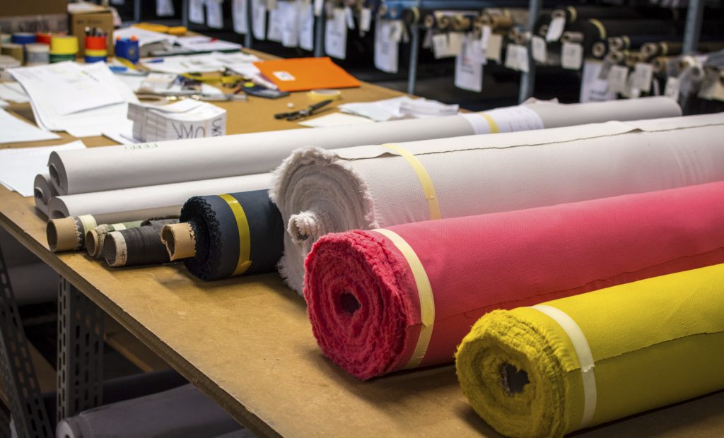 Fabric rolls, many colors assortment Schott Textiles, Inc.